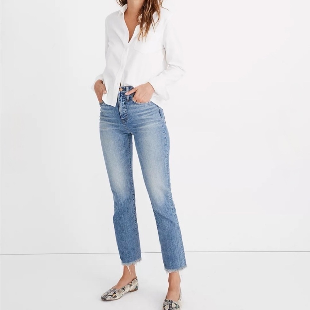 Madewell Women’s Stovepipe Jeans Light Wash Size 27